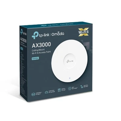 TP-Link AX3000 Ceiling Mount WiFi 6 Access Point Frequency 2.4 GHz and 5 GHz  - Image 1 of 4