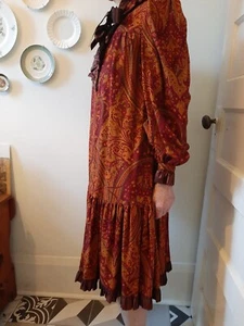 Yves Saint Laurent wool dress 1970s RUSSIAN 36 small 4 Made In FRANCE - Picture 1 of 6