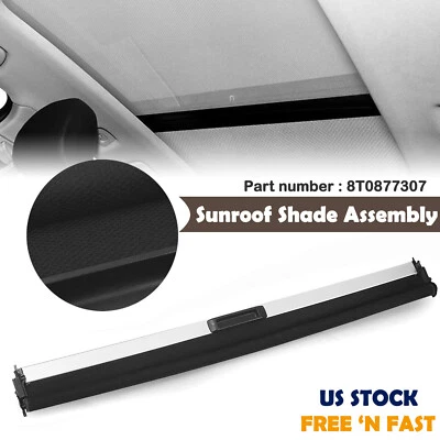 Cubierta de cortina de techo corredizo para Audi A5 S5 RS5 Quattro 2008-2017 2013 negra 1 pieza Foto 1 de 4