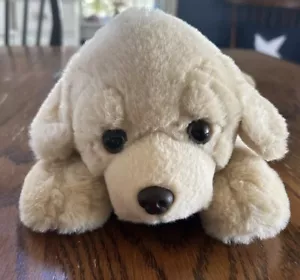 FAO Schwarz Golden Yellow Lab Retriever Puppy Dog Plush Stuffed Animal Soft 15" - Picture 1 of 5