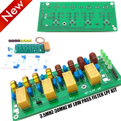 Hágalo usted mismo/montado 12v 100W 3.5Mhz-30Mhz HF amplificador de potencia filtro de paso bajo LPF Set Foto 1 de 4