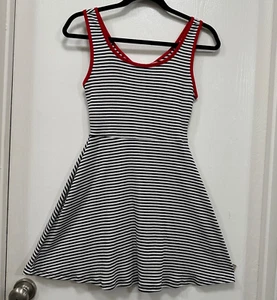 Issi Women Nautical Dress Striped Blue Red Casual size M - Picture 1 of 11