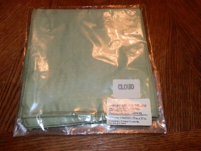 Vintage JC Penny’s  17 x 17" Light Hunter Green Napkins NOS No Iron - Image 1 of 3