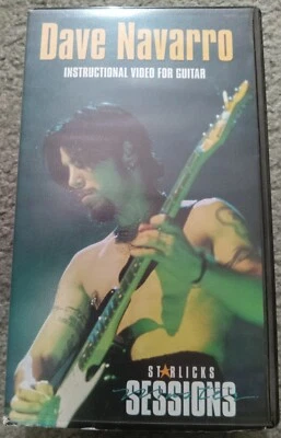 Dave Navarro VHS Tape. Guitar Instruction. Starlicks. with booklet - Image 1 of 2