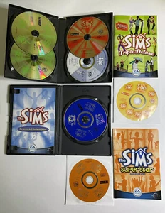 EA Games The Sims Triple Deluxe + Superstar Pc Cd Expansion Pack Maxis Italiano - Foto 1 di 6