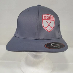 Pacific Headwear Hunde Golf Mütze Größe S-M Stretch Fit grau bestickt Stil 474F - Bild 1 von 10