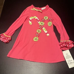 NEW Rare Editions Christmas girl's SIZE 7 shirt - Picture 1 of 7