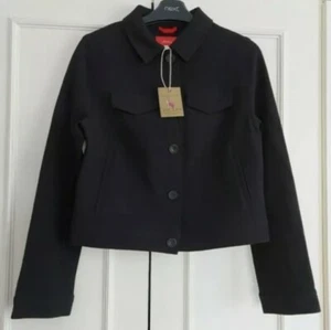 Joules Women Cora Jersey Jacket - Black ⚫️- 8 - Picture 1 of 7