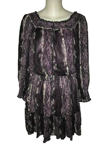 XHILARATION Dress Black and Purple Size Small - Picture 1 of 2