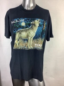1994 Gray Wolf howling Canis Lupus World Wildlife Fund Single Stitch T’Shirt XL - Bild 1 von 8