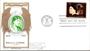 FDC 1973 SC #1487 Jackson Chickering Cachet - Red Cloud, NE - Single - J4745 - Picture 1 of 2