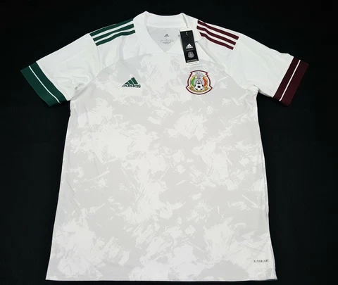 Adidas 2020 Mexico Away Aeroready Mens Soccer Jersey White GC7940 El Tri oficial Cover