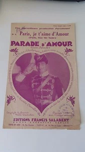 Parade d'Amour - Maurice Chevalier - Editions Salabert (1930) - Picture 1 of 3