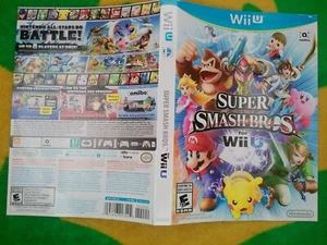 Super Smash Bros Nintendo Wii U Cover Art Only - Picture 1 of 1