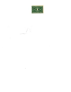 US Scott # jq1 1c dark green mint very fine very small hinge mark 1912 - Picture 1 of 2