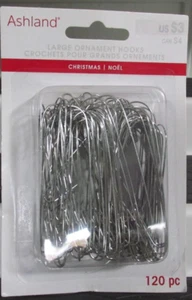 Ashland Silver Ornament Hooks 2 PK of 120 each Small and 120 Large 240 Total - Picture 1 of 2