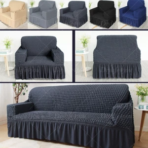 1/2/3 Seater High Elastic Stretch Lounge Sofa Covers Slipcover Couch Protector - Picture 1 of 40