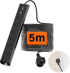HEYMIX 5M Power Strip, Powerboard Surge Protector 6-Outlet, Power Borad with 5M - Picture 1 of 7
