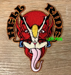 HELL RIDE PATCH Sexy Diablo Chica Motociclista Parches Chaqueta Chaleco De Colección - Imagen 1 de 2