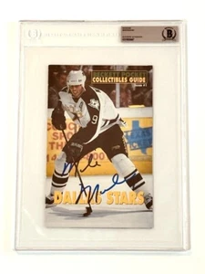 Mike Modano autograph signed Dallas Stars Beckett mini hockey magazine BAS slab - Picture 1 of 3