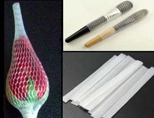 20 PCS White Make Up Cosmetic Brushes Guards Mesh Protectors Cover Sheath Net Y7 - Picture 1 of 12