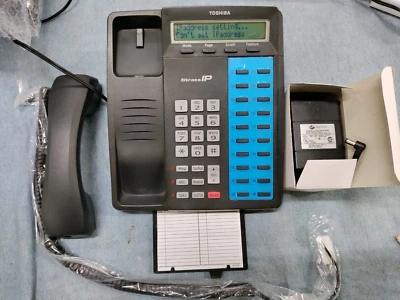 Toshiba Strata IPT1020-SD IP Phone w/new AC power supply - Image 1 of 4