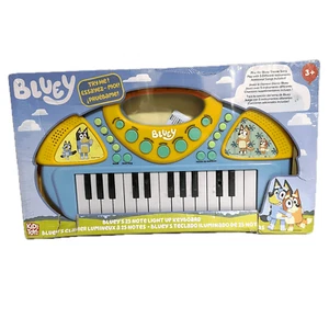 Bluey 25 Note Light Up Musical Keyboard Portable Learn Play for Toddlers Kids - Picture 1 of 4