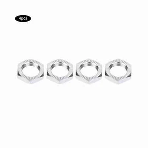 4 paquetes de tuercas de rueda de aleación de aluminio M12 llave de 17 mm para accesorio de coche de radiocontrol de 1/8 - Imagen 1 de 10