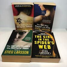 4X Stieg Larsson Millennium Paperback Books Bundle Lot Mystery, Thriller, Crime