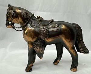 Statua cavallo bronzo vintage 4” x 6” USA premio fiera carnevale? Ottime condizioni - Foto 1 di 17