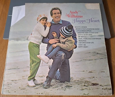 Andy Williams ‎– Happy Heart: Vinyl LP. CBS ‎– S 63614. UK, 1969. VG+ Record. - Image 1 of 4