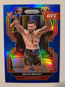 2022 Panini Prizm UFC Sean Brady Blue Prizm RC 62/199 Rookie #162 - Picture 1 of 3
