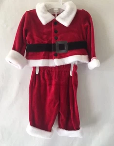 New  Cat And Jack Baby Boy Christmas Holiday Santa Outfit, Size Newborn - Picture 1 of 12