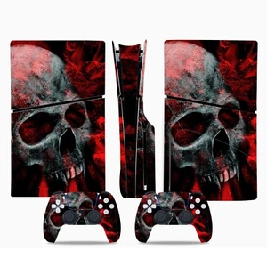 Schädel Totenkopf Skull Sony PS5 Playstation 5 Slim Skin Aufkleber folie Sticker - Picture 1 of 1
