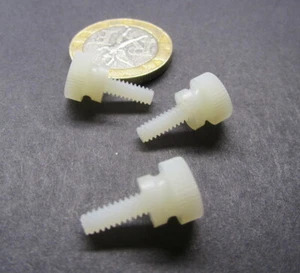 Nylon Plastic Thumb Screw, 6-32 x 3/8" Length, 19/64" Shoulder Dia,  50 Pc - Picture 1 of 12