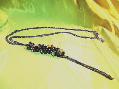 NUEVO EN CAJA JOAN RIVERS Bronce, Cristal Natillas, Negro, Cuarzo Ahumado Collar Foto 1 de 4