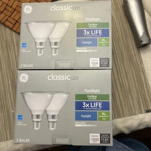 2 x 2er Pack GE Classic LED Fluter 90W Außen Nassklasse 3X LIFE Tageslicht - Bild 1 von 15