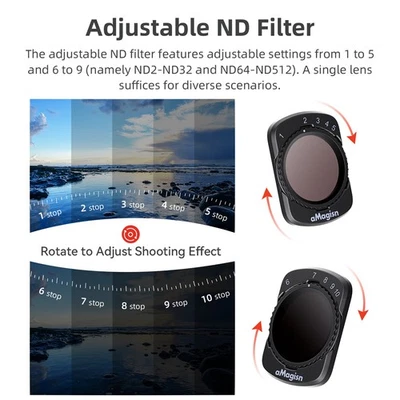 Camera CPL Filter ND Adjustable Filter Kit vlog accessory for DJI Pocket 3 - Image 1 of 4