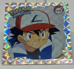 Adesivi Ash Pokemon 1999 ArtBox Serie 1 # Pr18 Vintage Holo Foil - Foto 1 di 4