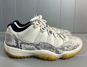 Nike Air Jordan 11 Retro Low Light Bone Snakeskin Size 11.5 - Picture 1 of 12