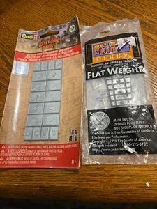 2 Vintage 1996 Cub Scout Pinewood Derby Car Flat Weight - Picture 1 of 6