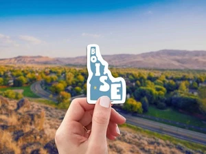 Boise Reisegepäck Aufkleber, Boise Idaho, Aufkleber für Auto, Laptop, Trinkflasche - Bild 1 von 4
