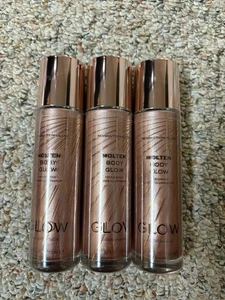 3 pack Makeup Revolution Molten Body Glow Rose Gold 100ml Vegan, Cruelty free - Picture 1 of 2
