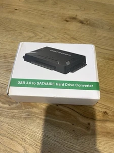 Kit adaptateur disque dur externe convertisseur USB 3.0 vers IDE & SATA - jamais utilisé - Photo 1/12