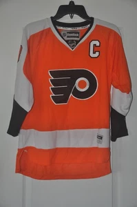 Reebok NHL Philadelphia Flyers Mike Richards (#18) Hockey Jersey, Youth L/XL - Afbeelding 1 van 9