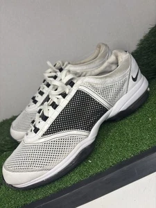 Nike Air Golf Damen Stollen Größe 10 Weiß Mesh Zungenlose Schuhe 335943-101 - Bild 1 von 8