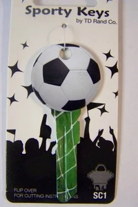 Soccer Ball Shape Schlage SC1 68 house key blank. - Picture 1 of 1