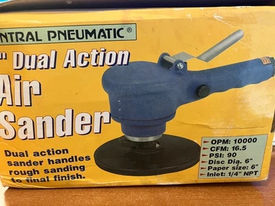 Lijadora de aire neumática central 6" doble acción 4 acabados finos y lijado de alta resistencia Foto 1 de 4