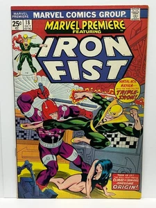 Marvel Comics Marvel Premiere Iron Fist 1974 no. 18 Origin 8,5 VF+ 5148 - Imagen 1 de 2