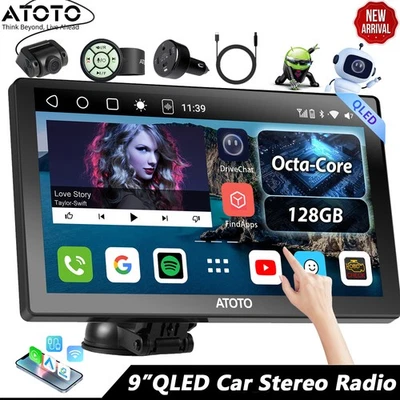 ATOTO P9 9 Zoll Android 4+32G Autoradio Kabellos Apple CarPlay GPS ChatGPT AI 4G - Bild 1 von 4